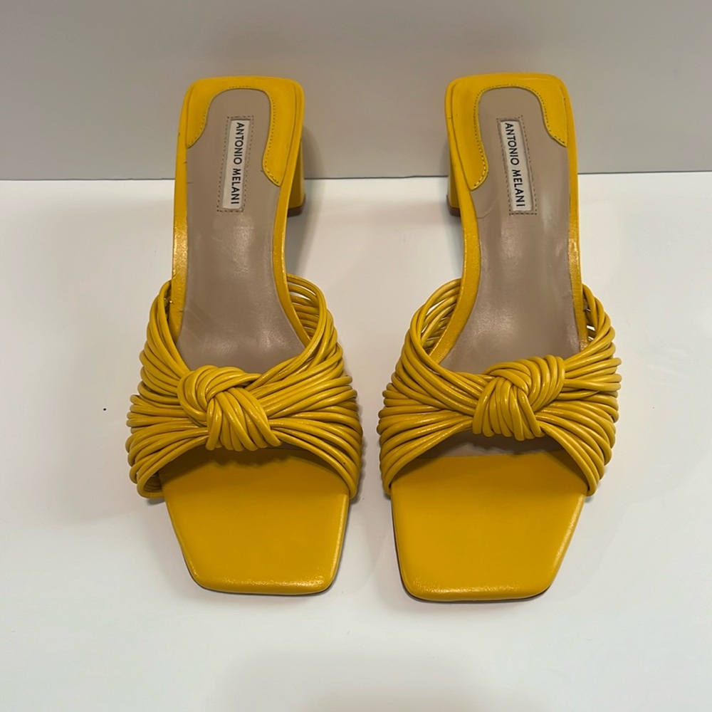 Antonio Melani - yellow size 9.0 sandal/heel
